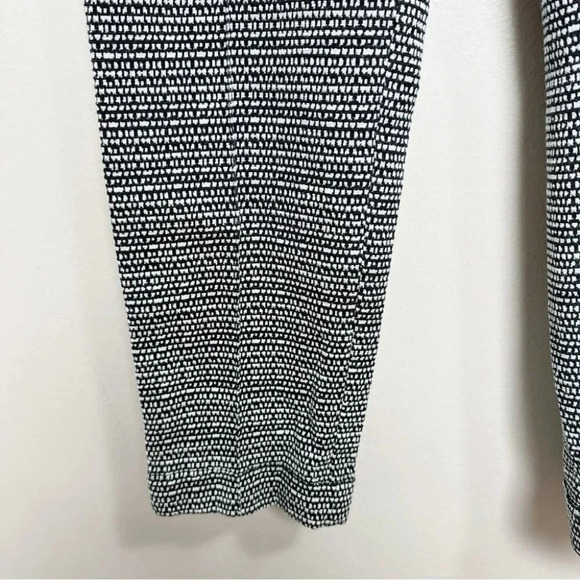 HUGO  BOSS Womens Sz 6 Acrila Textured Abstract Pant Black White Cotton Blend - Picture 5 of 14